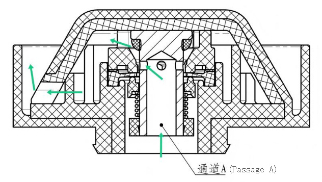 Figure (d) Exhaust demonstration diagram Figure (d) Exhaust demonstration diagram
