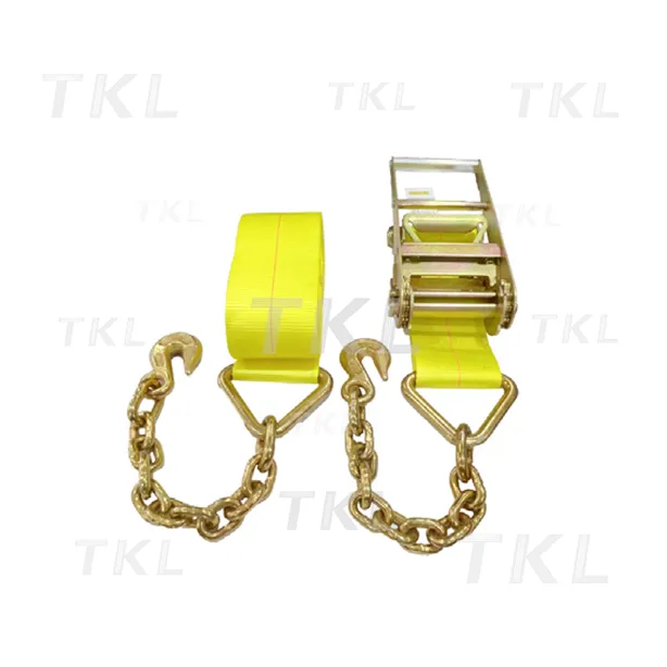 Ratchet Strap with Chain Anchor